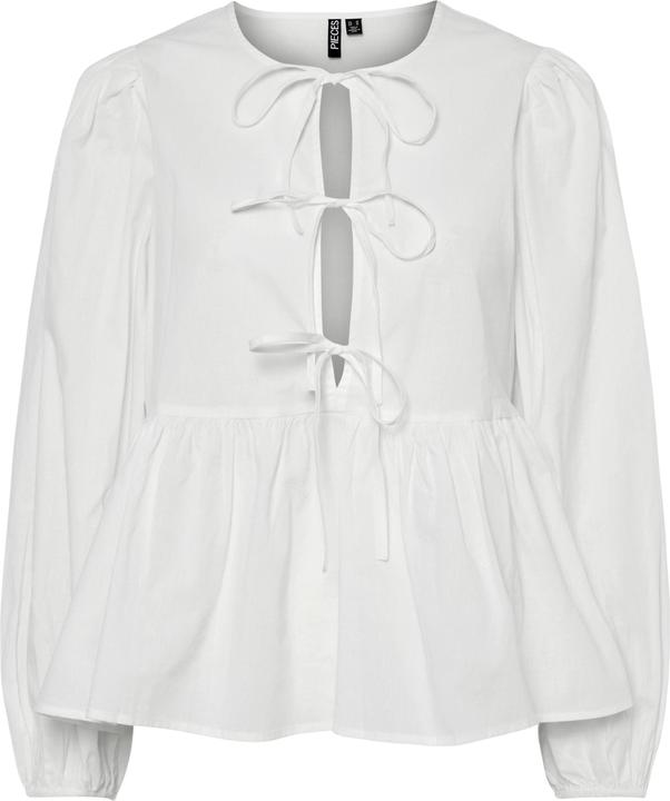 Produktbild Pieces Pcjolly Ls O-Neck Tie Top Wvn Noos Bc (XXL)
