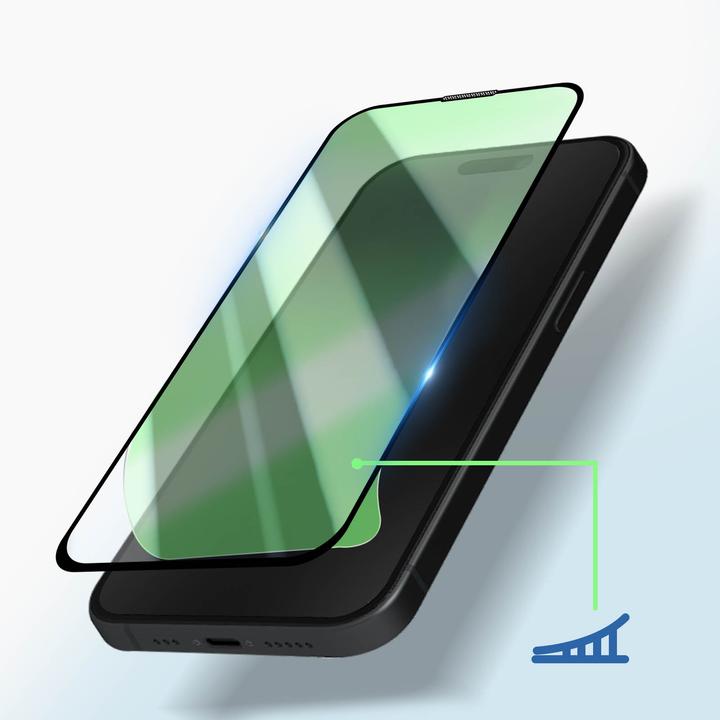 Image du produit Avizar Film de protection en verre blindé 9H (1 pièce(s), Apple iPhone 15 Plus)