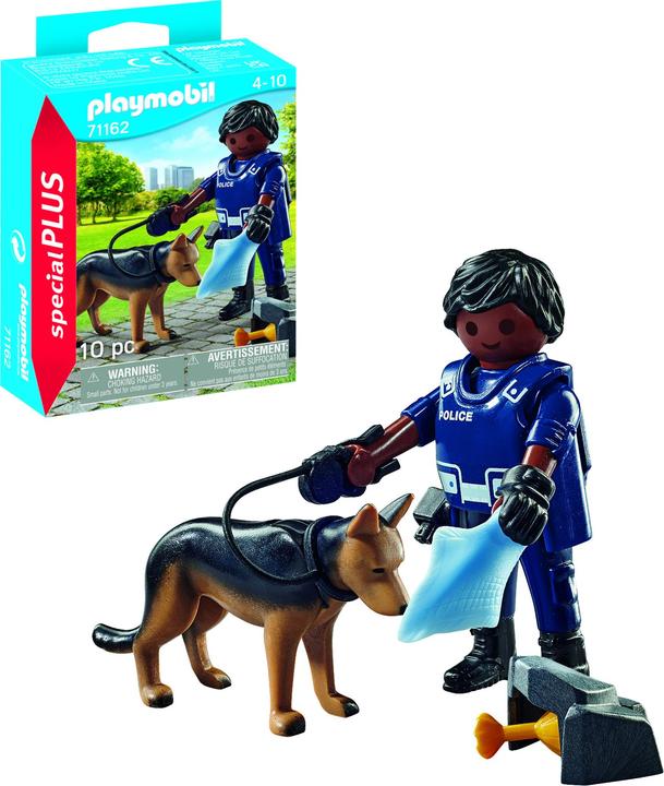 Produktbild Playmobil Polizist mit Spürhund (71162, Playmobil Special Plus)