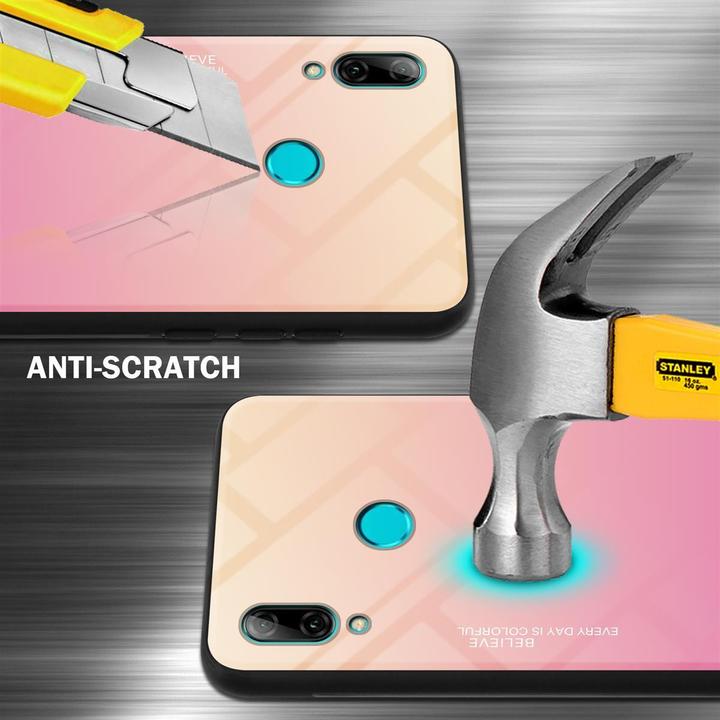 Actual product image Cadorabo TPU 2 colors glass cover (Huawei P Smart+ (2019))