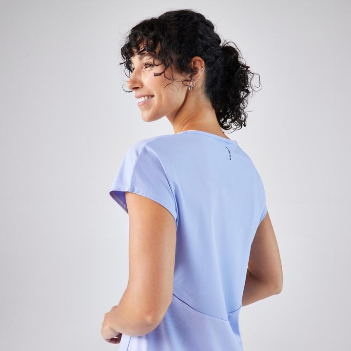 Image du produit Artengo T-shirt tennis col rond dry femme - TTS DRY F Mauve (M)