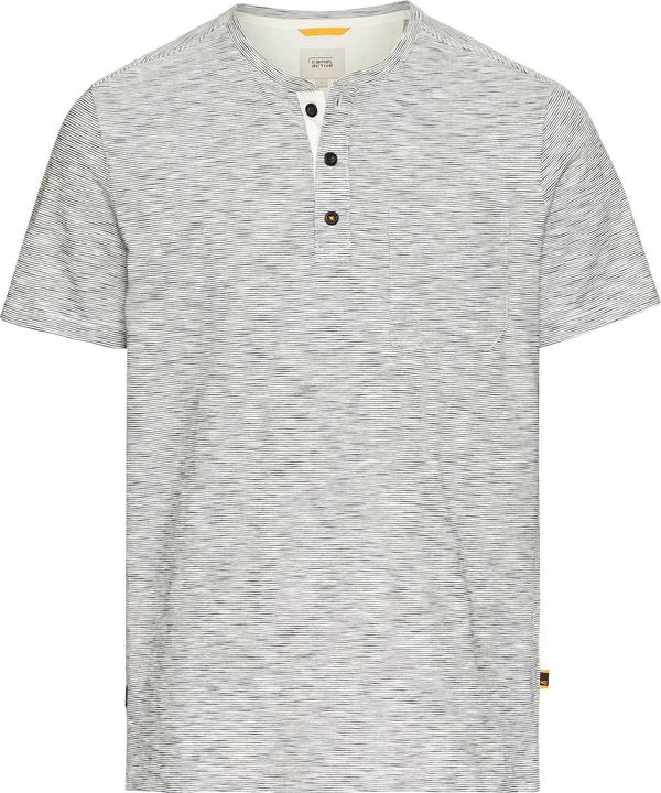 Camel Active Kurzarm Henley aus reiner Baumwolle