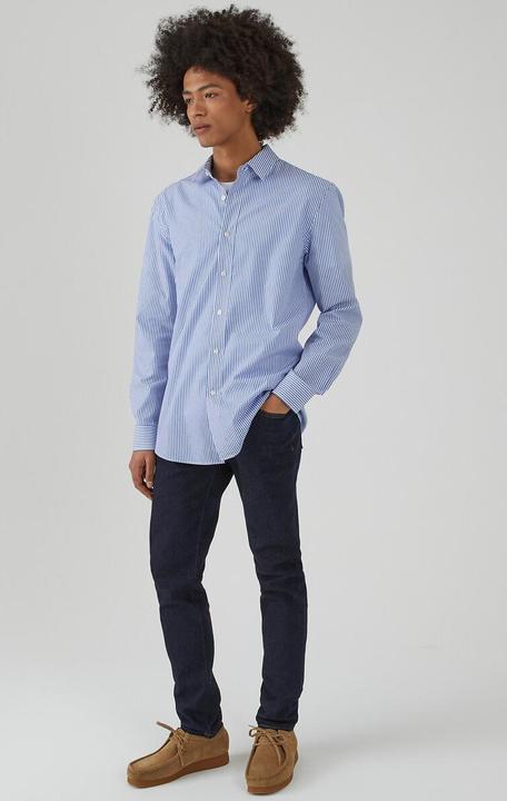 Image du produit La Redoute Collections Chemise à rayures avec col français (XXL)