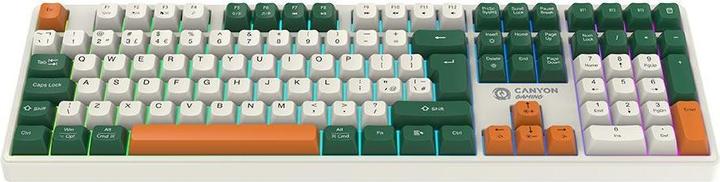 Produktbild Canyon Computertastatur Tastatur Shadder GKW-11 Mech RGB UK/US Wireless White