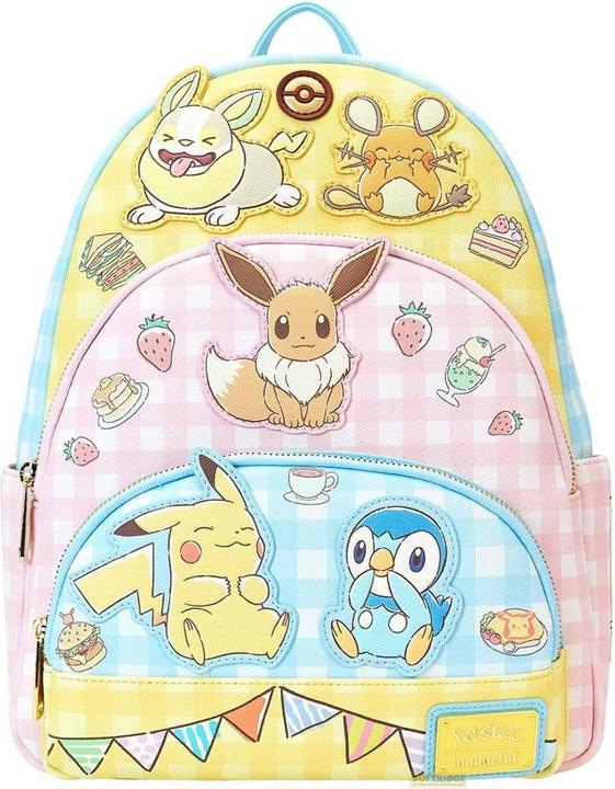 Loungefly Pokémon by Full-Size Rucksack Cafe Tripple Pocket
