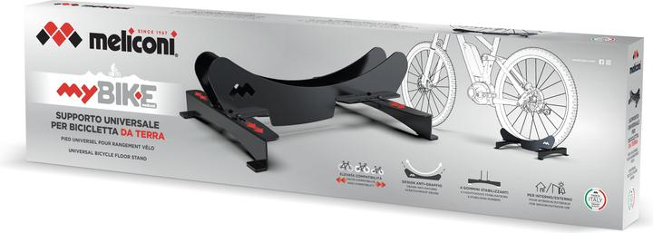 Produktbild Meliconi 489005 Fahrradständer Fahrradständer für draussen Freie Montage Schwarz
