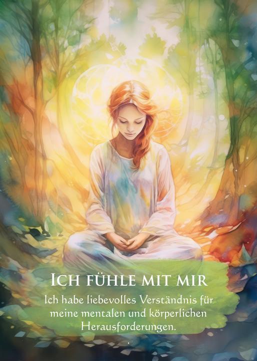 Actual product image Mein Selbstliebe-Orakel - Ich achte in Liebe auf mich selbst (German, Gaby Shayana Hoffmann, 2024)