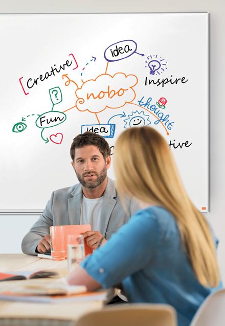Produktbild Nobo Magnethaftendes Whiteboard Impression Pro 90 cm x 120 cm (120 x 90 cm)