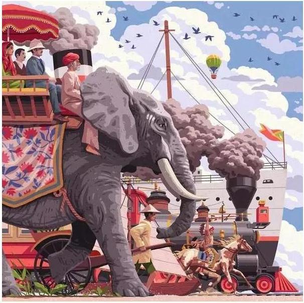 Actual product image Ravensburger Puzzle 12001201 - Around the world in 80 days - Art&soul- 750 pieces puzzle for (750 pieces)