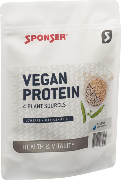 Sponser Vegan Neutral 480 g Proteinpulver (Neutral, 1 Stk., 480 g)