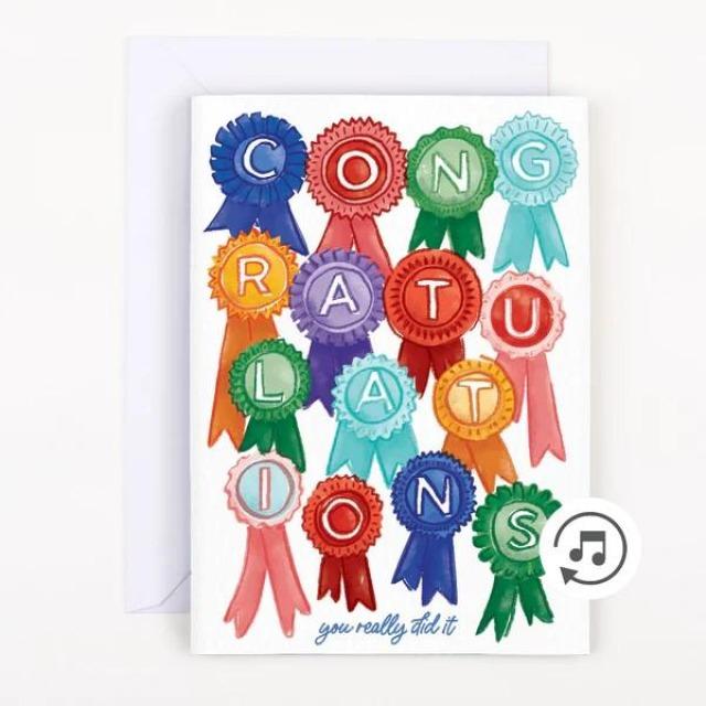 Immagine prodotto Joker Greeting Biglietto musicale di congratulazioni senza fine con glitter - (1 pz.)