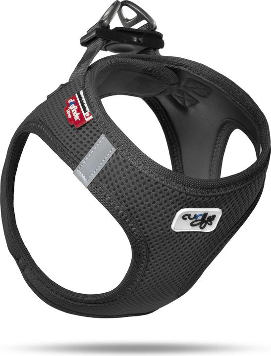 Actual product image Curli Harness Vest Air-Mesh XL, Black (XL, Dog, General)