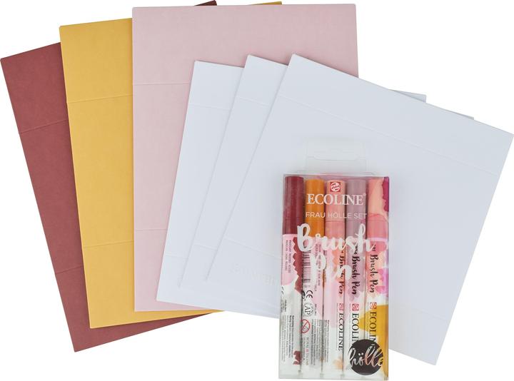 Immagine prodotto Talens Brushpen Ecoline set di 5 box colore donna inferno (Multicolore, 3 x)