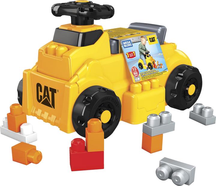 Actual product image Mega Bloks CAT Build n Play Slide Car with Blocks