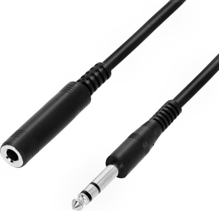 Image du produit Adam Hall 3 STAR BOV 0300 - Rallonge casque 6,3 mm jack TRS vers 6,3 mm jack TRS, 3 m (3 m)