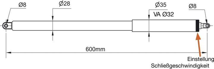 Actual product image Dictator Door closer (Garden gate, Outdoor)