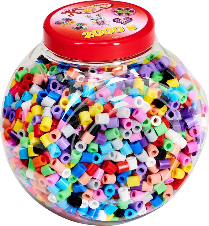 Hama Perlen Strijkkralenset in Pot Maxi - Pastelmix, 2000st.