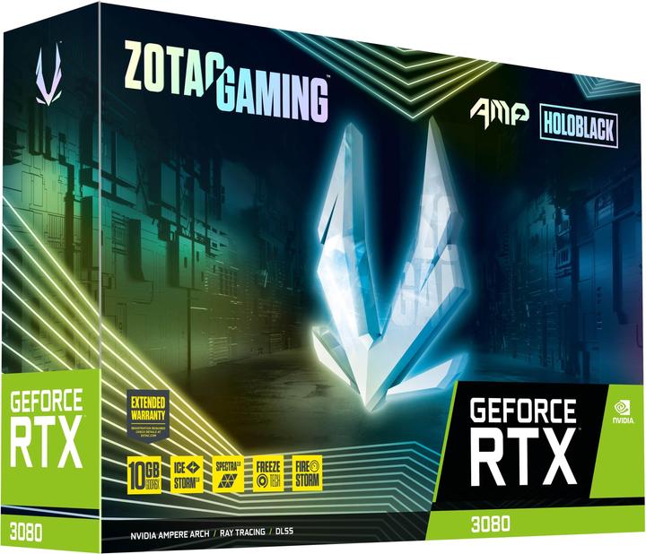Actual product image Zotac GeForce RTX 3080 Trinity Gaming AMP Holo LHR (10 GB)