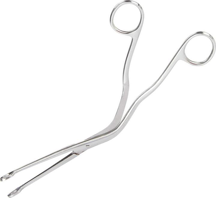 Produktbild Star Piercing Zungenzange gebogen nach Collin Oval (ohne Messing, Chirurgenstahl 316L)