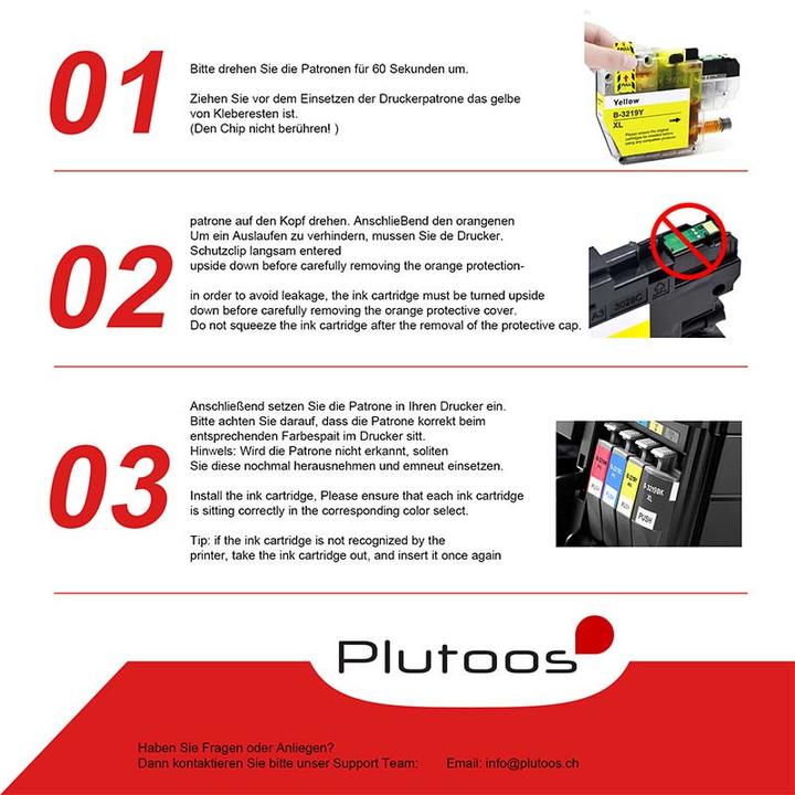 Actual product image Plutoos Brother LC-3219 Cartridge XXL compatible, Black LC-3219XLBK