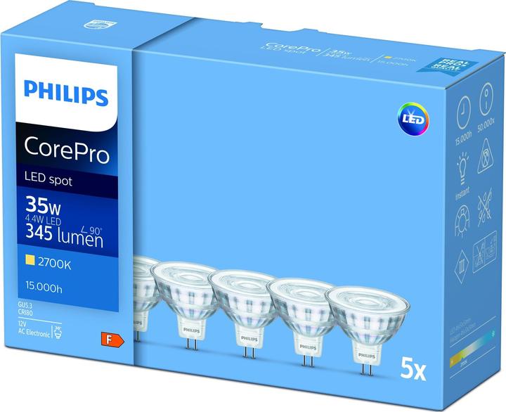 Produktbild Philips Professional CorePro (GU5.3, 4.40 W, 345 lm, 5 x, F)
