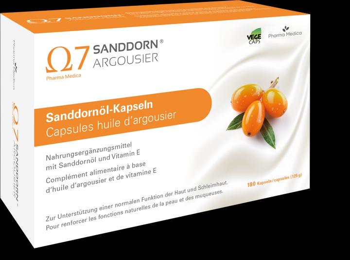 Sanddorn Argousier (180 Stück, Kapseln, 174 g)