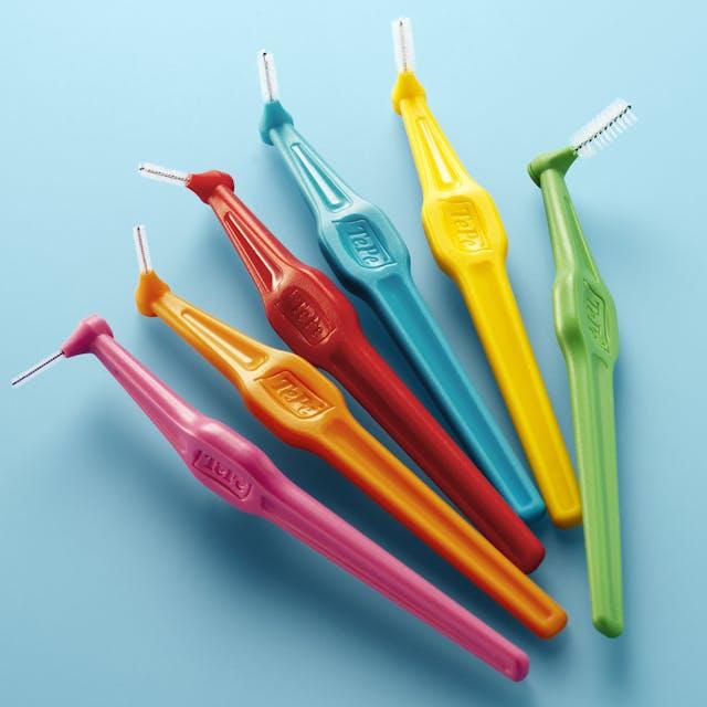 Produktbild TePe Angle Interdentalbürste MULTIPACK orange (25 x, 0.45 mm)