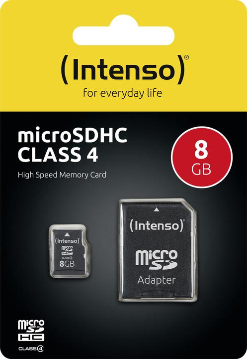 Intenso microSD card Class 4 (8 GB, microSDHC)