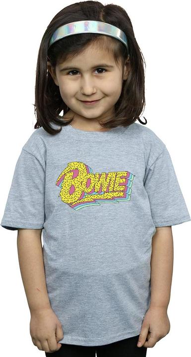 Immagine prodotto David Bowie Moonlight 90s Logo Maglietta Ragazze (152, 158)