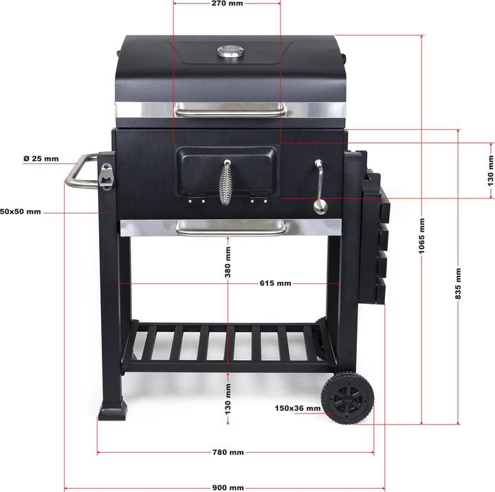 Image du produit Wiltec BBQ Charcoal Trolley (60 cm)