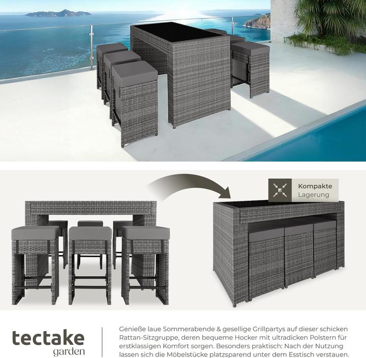 Produktbild tectake Rattan Sitzgruppe