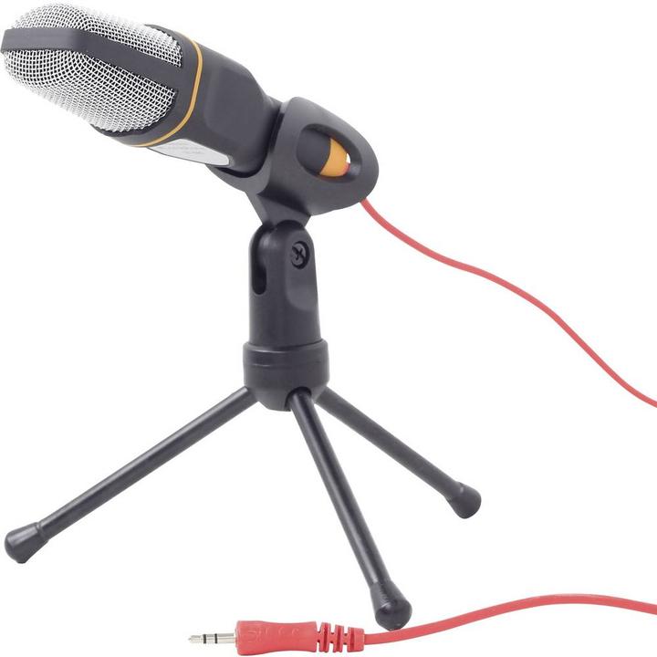 Produktbild Gembird PC-Mikrofon MIC-D-03 Schwarz Kabelgebunden inkl. Stativ (8716309100984)