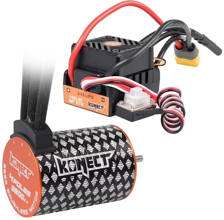 Actual product image Konect Brushless drive set 3800Kv 60Amp WP motor 4P 3650SL