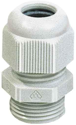 Jacob Cable gland Perfect PG21, cable Ø 13-18 mm IP68, UL polyamide, light grey RAL 7035