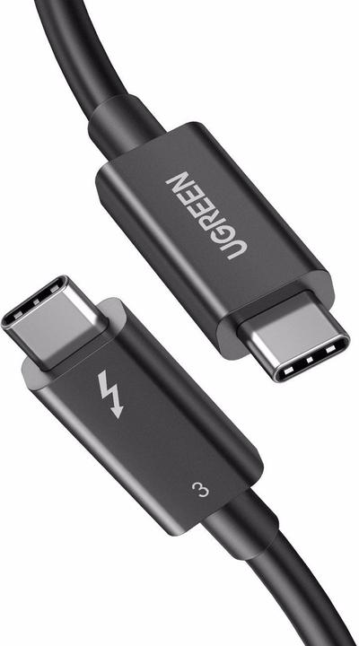 Actual product image Ugreen Thunderbolt 3 USB-C cable (0.50 m, USB 3.1)