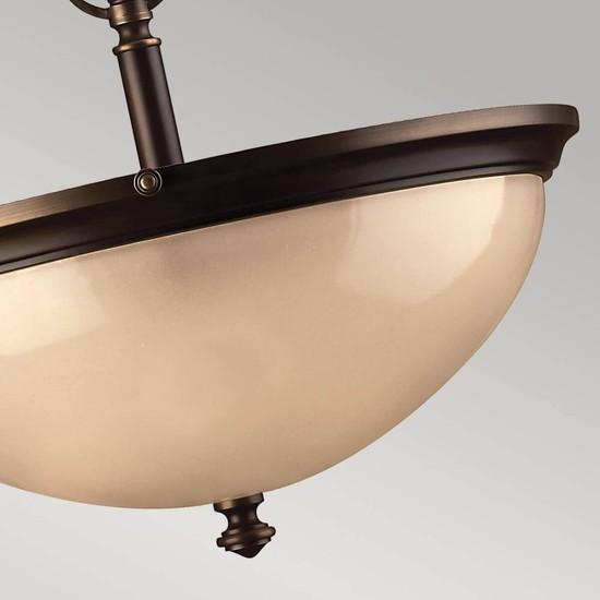 Actual product image Elstead Lighting Mayflower pendant light E27 triple older bronze (E27)