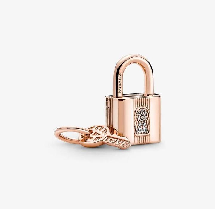 Produktbild Pandora Schloss & Schlüssel Rose Charms/Beads (Rosévergoldet, Metalllegierung)