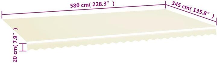 Actual product image VidaXL Lybed (600 x 350 cm)
