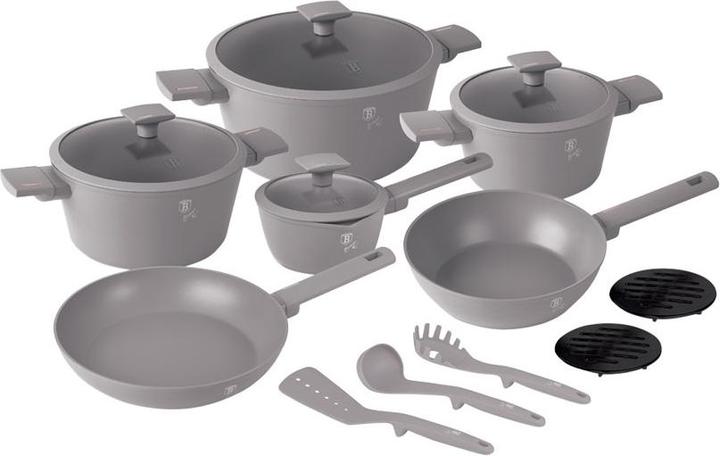 BerlingerHaus Design cooking set (Pan set + pot set, Aluminium)