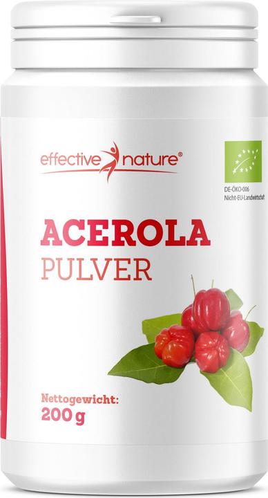 Effective Nature Bio Acerola Pulver (1 Stück, Pulver, 200 g)