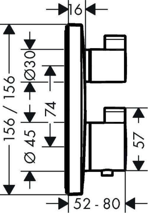 Produktbild hansgrohe Ecostat Square Chrom