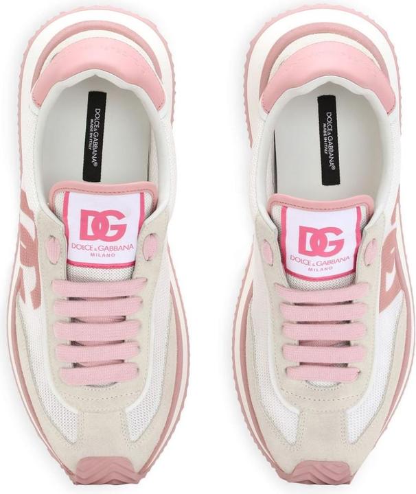 Produktbild Dolce & Gabbana dragon sneakers in mixed materials white and pink color (39)