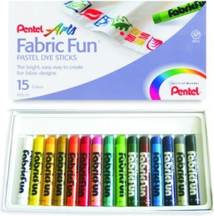 Produktbild Pentel Stoffmalkreiden Set 15 Farben (Mehrfarbig, 1 x)