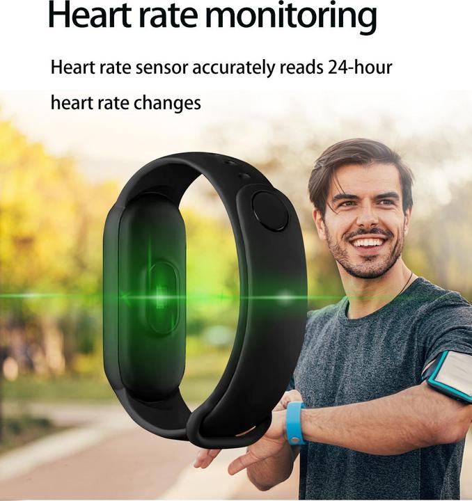 Actual product image PhoneLook Active Fitness Tracker M7 Bracelet sportif intelligent Montre connectée Bluetooth