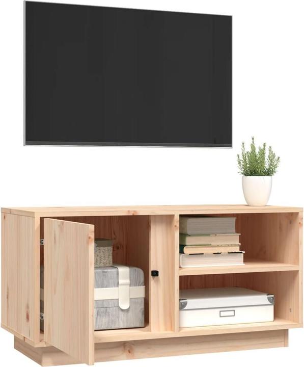 Image du produit VidaXL Armoire TV 80x35x40,5cm pin massif Lowboard meuble TV