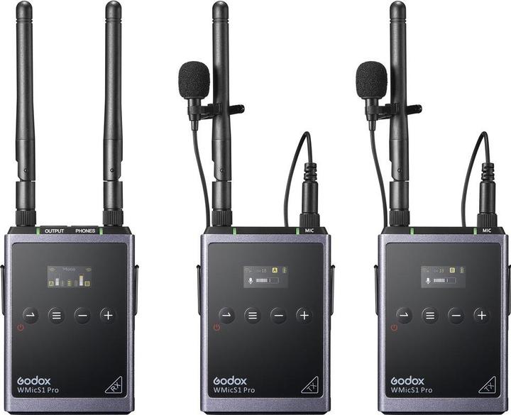 Godox Camera-Mount, 2-Pers. Omni Lavalier-Mic Wireless Omni Lavalier Microphone System