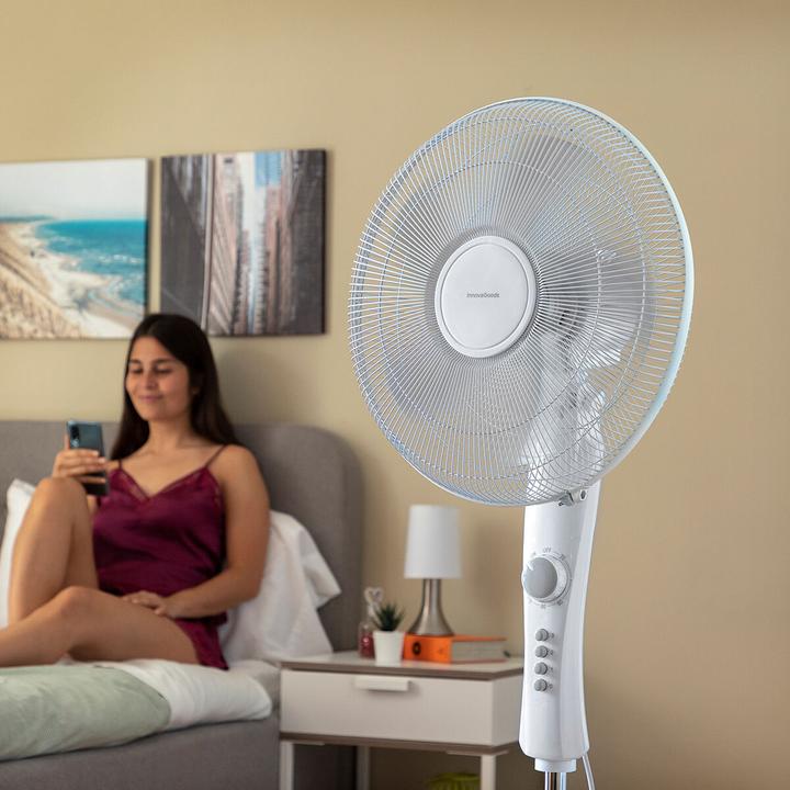 Actual product image InnovaGoods Floor fan with alternating current - 110-138 cm - Timer - 45 W