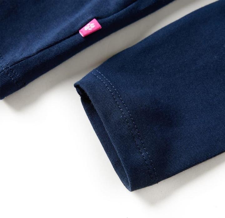 Immagine prodotto VidaXL Camicia da bambino a maniche lunghe blu navy 116,Materiale: 95 % cotone (116)