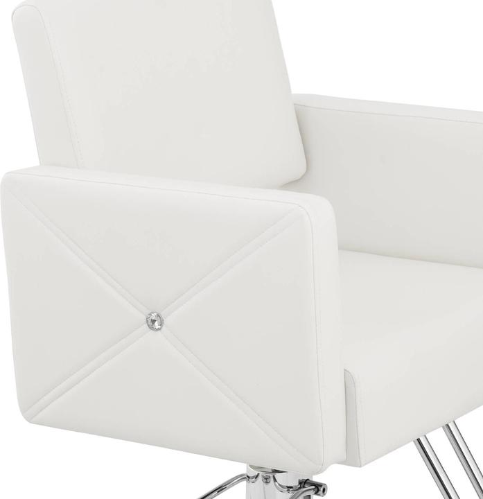 Produktbild Physa Friseurstuhl mit Fussstütze höhenverstellbar Barber-Stuhl 150 kg Carlisle weiss