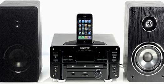 Produktbild Audio Scott i-WXH 85, HiFi-Anlage, CD, Ipod Dock, USB, 40 Watt